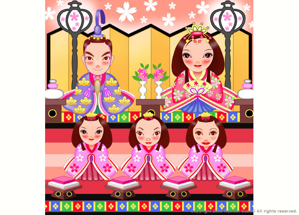 Traditional japanese girl's festival